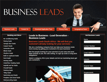 Tablet Screenshot of leadstobusiness.co.za